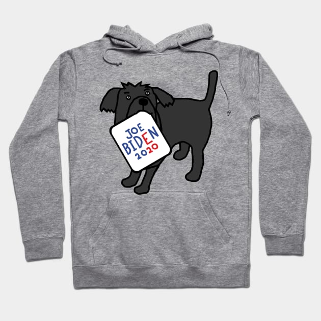 Cute Dog with Joe Biden 2020 Sign Hoodie by ellenhenryart